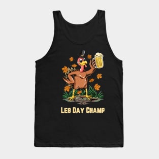 Thanksgiving Leg Day Champ Tank Top